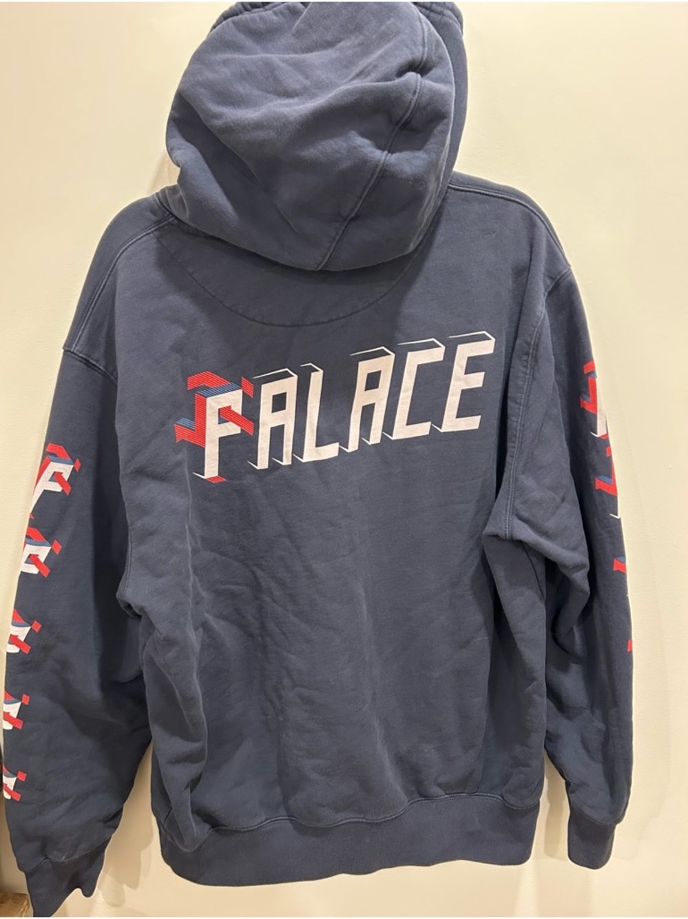 Palace Navy Logo Hoodie